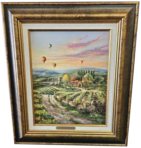 Thomas Kinkade Studios "Peaceful Valley Vineyard" Framed Fine Art Print