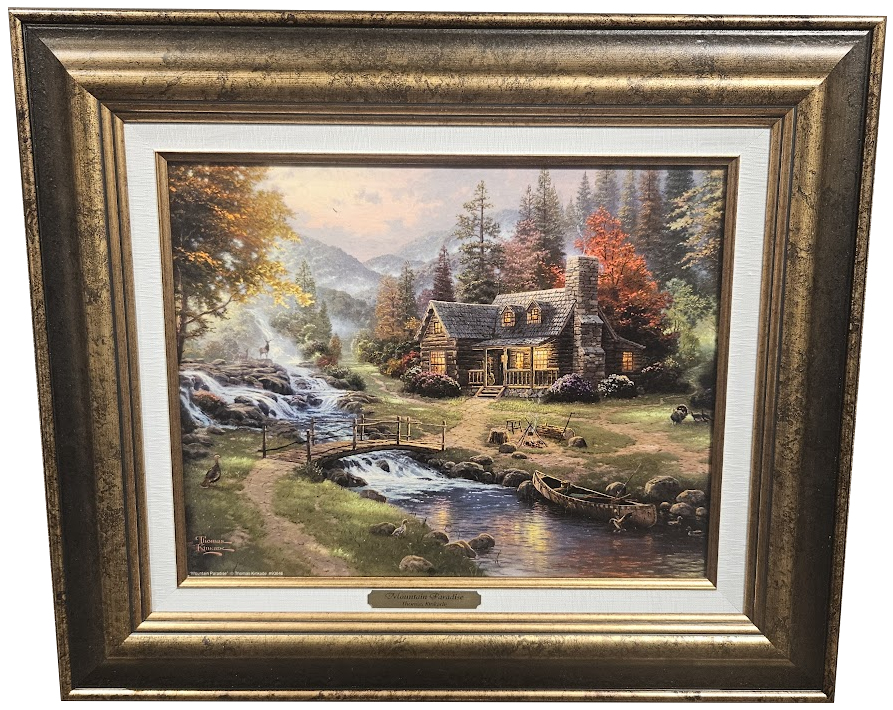 Thomas Kinkade "Mountain Paradise" Framed Fine Art Print