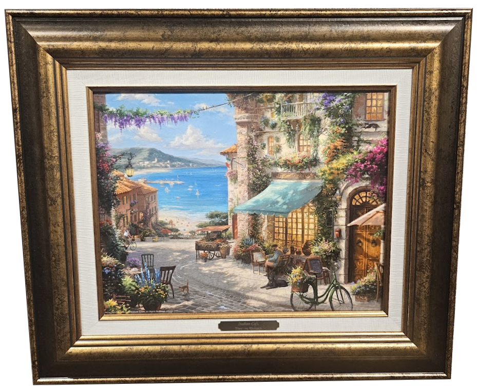 Thomas Kinkade "Italian Cafe" Framed Fine Art Print