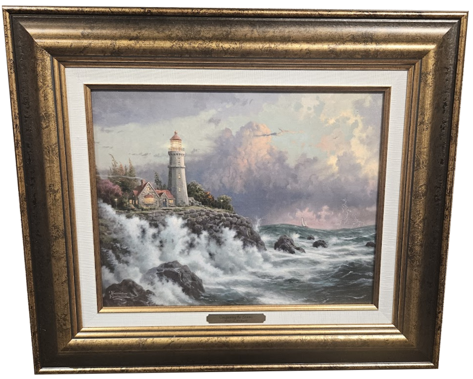 Thomas Kinkade "Conquering the Storm" Framed Fine Art Print